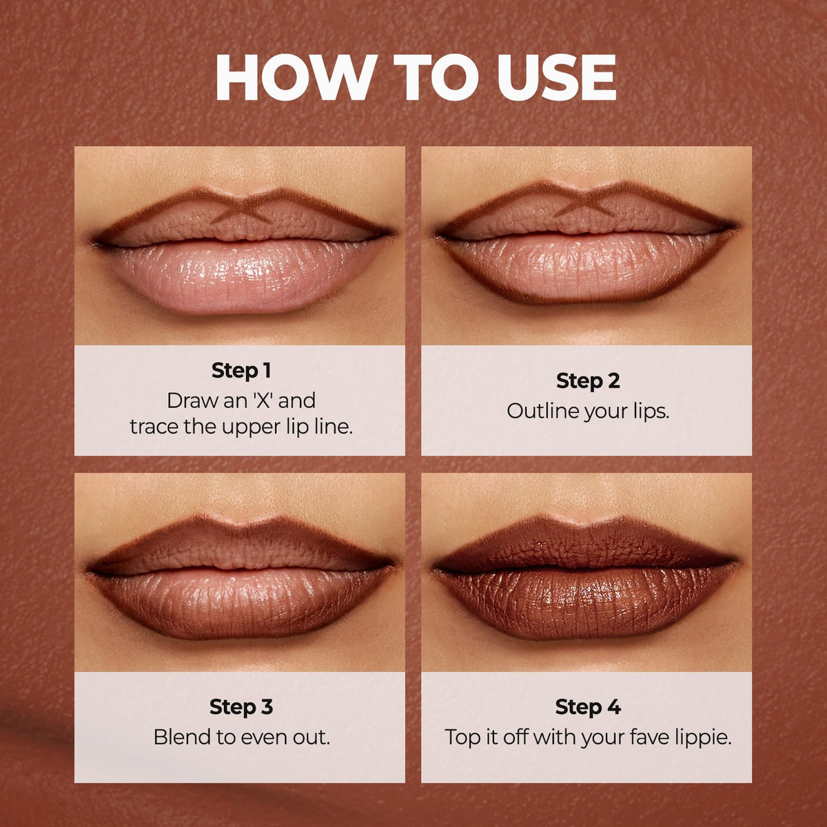 Laka lip liner beside a coin to display compact 0.02oz size and travel convenience