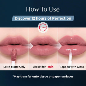 Laka gloss application close-up adding shine and sealed color