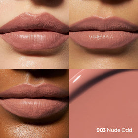 Laka dual applicator open displaying matte tip and clear gloss tip for quick finish switching