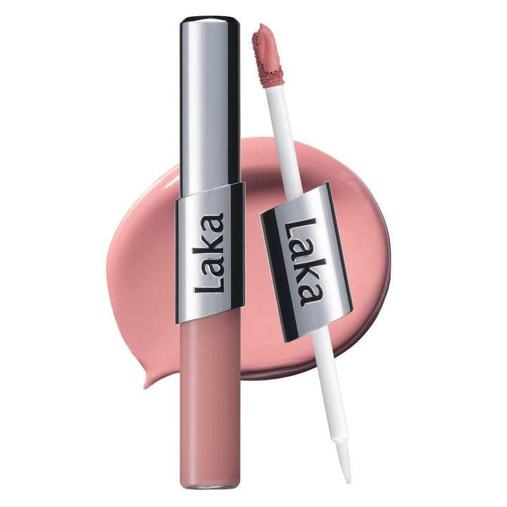 Laka front packaging showing dual-ended pen and shade name for easy identification