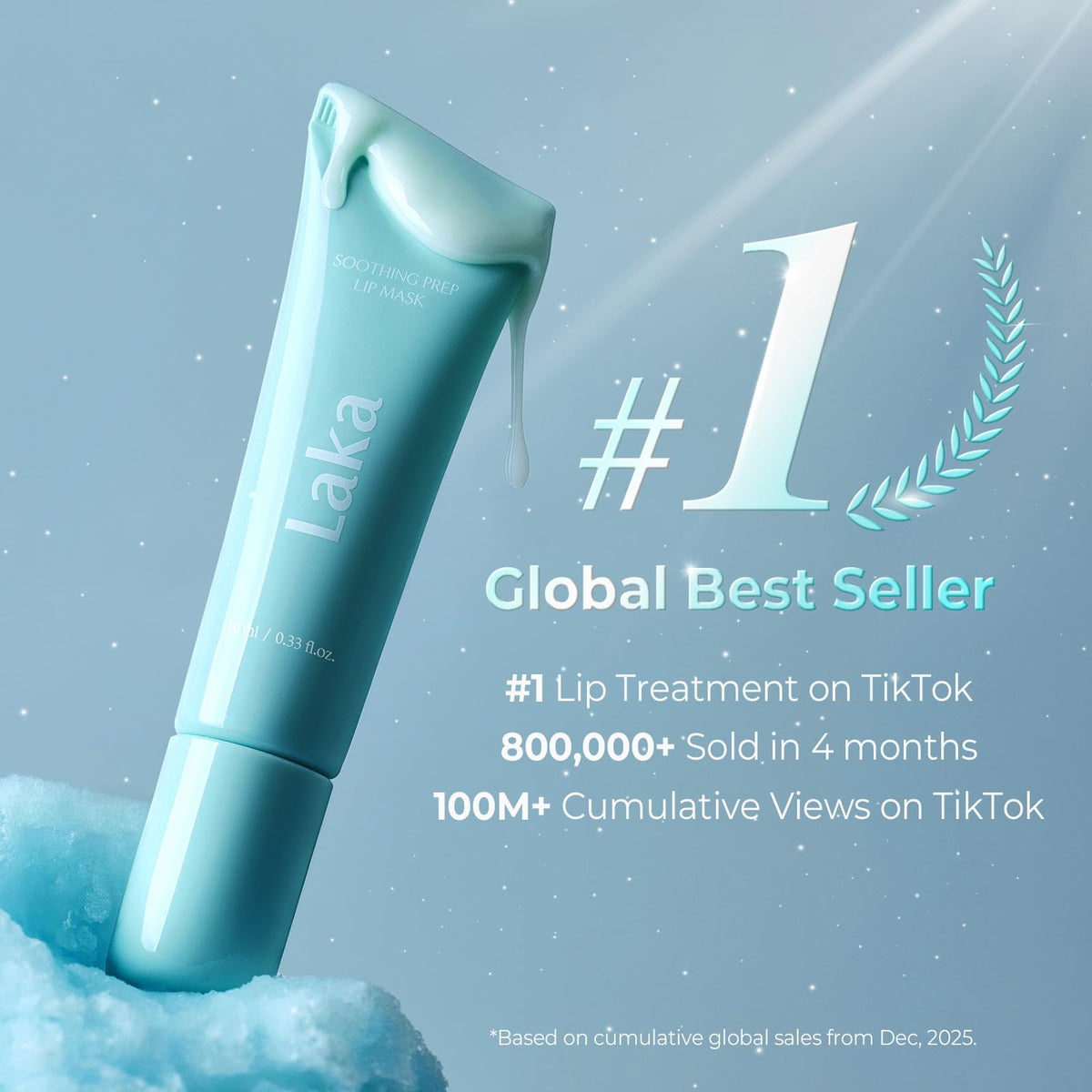 Laka open tube with gel texture visible, demonstrates smooth spreadable consistency