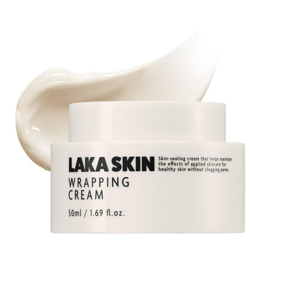 Laka jar front view showing sleek packaging and product benefit