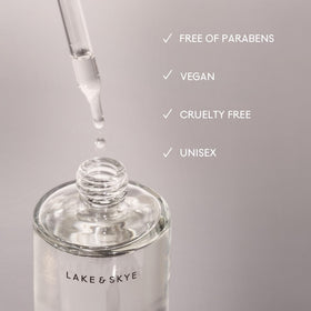 Lake & Skye close-up of oil texture absorbing into skin for hydration