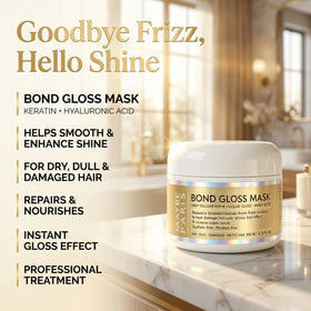 Lalena Maybe Paris Bond Gloss Mask after photo of shiny, smoother-looking hair