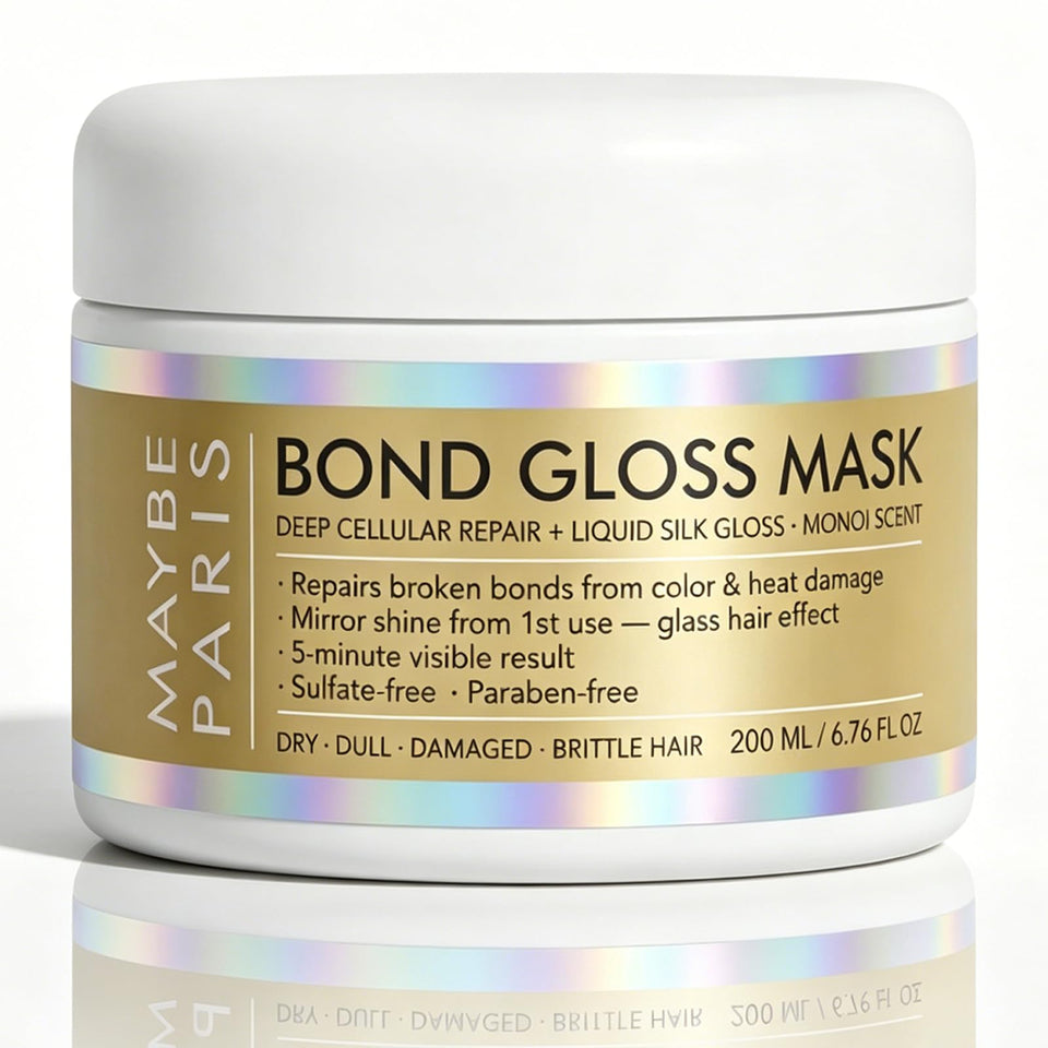 Lalena Maybe Paris Bond Gloss Mask front packaging showing product and benefit