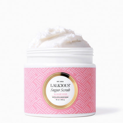 LALICIOUS front jar view showing label and 16oz size for clear product identity