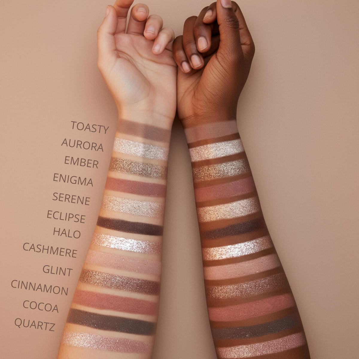 Lamora shimmer shade close-up showing reflective finish for added eye dimension