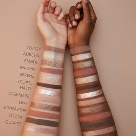 Lamora shimmer shade close-up showing reflective finish for added eye dimension
