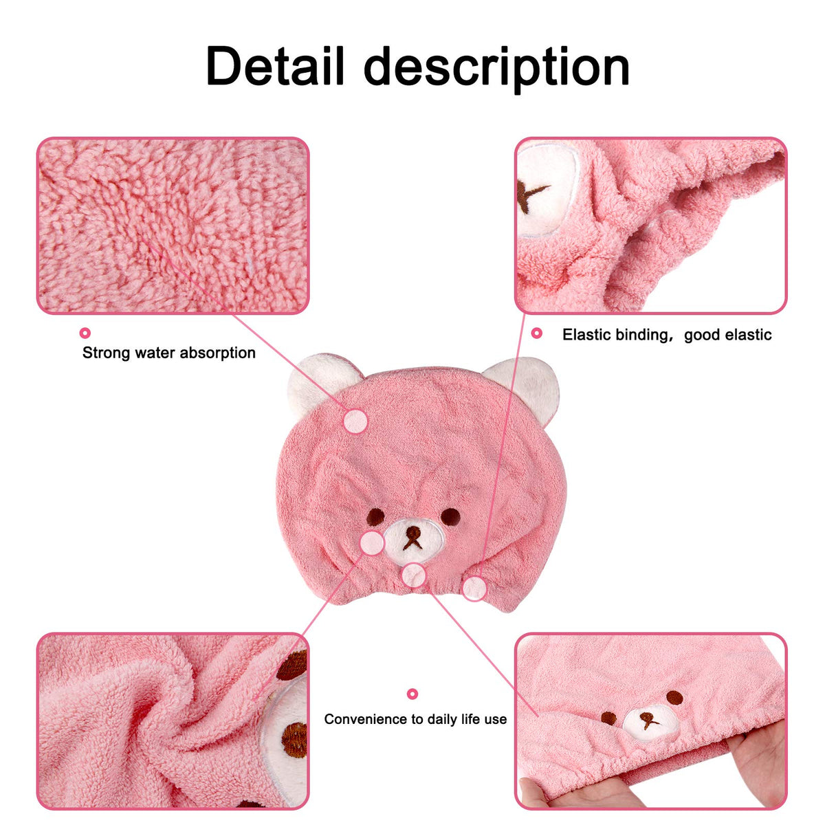 Lamoutor towel wrapped on child after bath showing comfortable wear and quick water removal