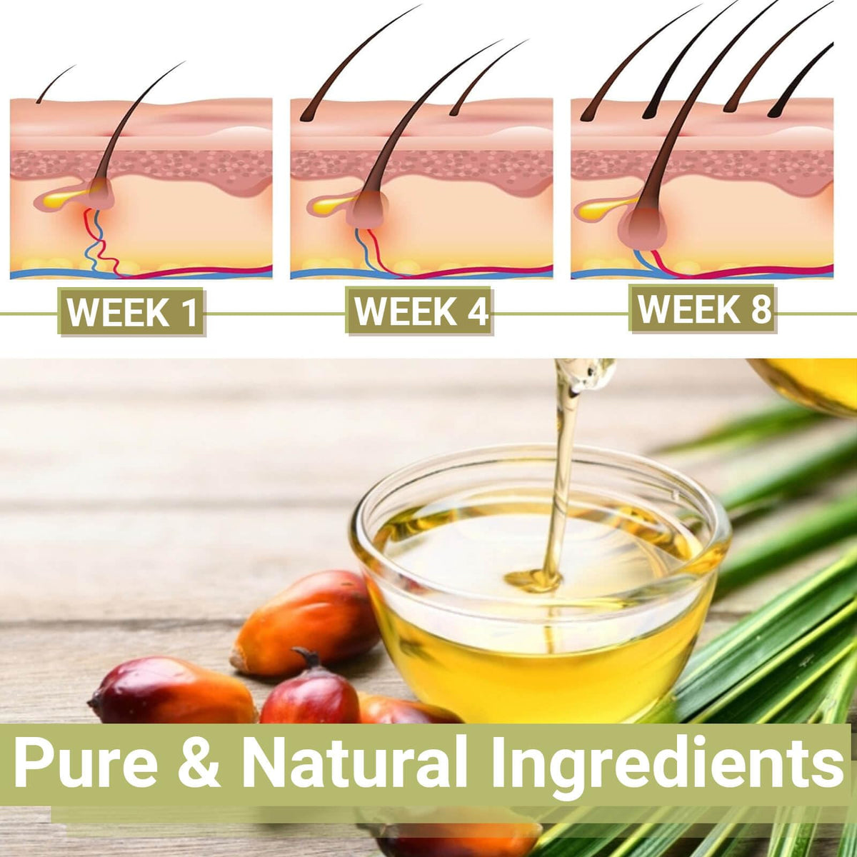 Lampolar product label and ingredient list emphasizing 100% pure Batana