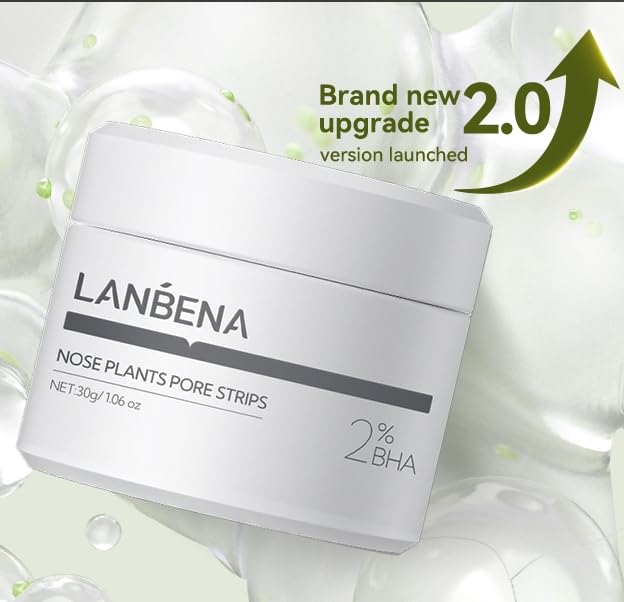 LANBENA strip applied on nose demonstrating targeted coverage and ease