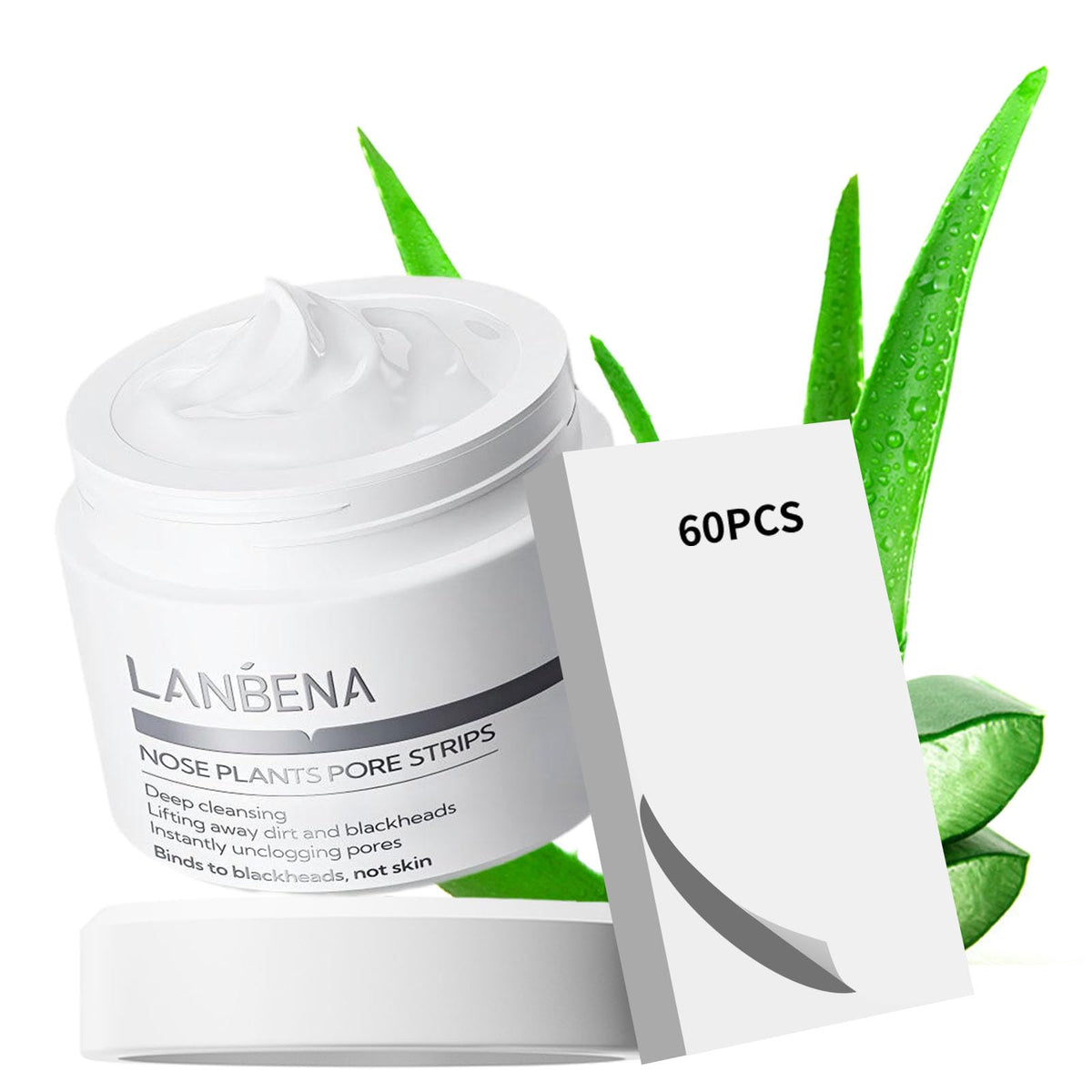 LANBENA front packaging showing charcoal mask, clear product identity and benefits