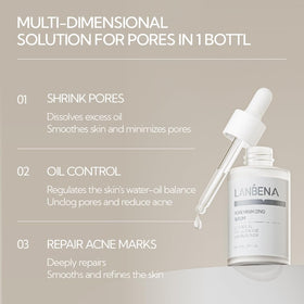 LANBENA used after blackhead removal to hydrate skin and reduce pore appearance