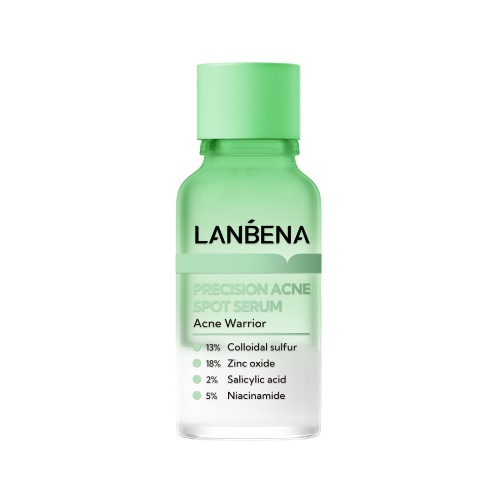 LANBENA tube front view showing clear branding and targeted acne treatment
