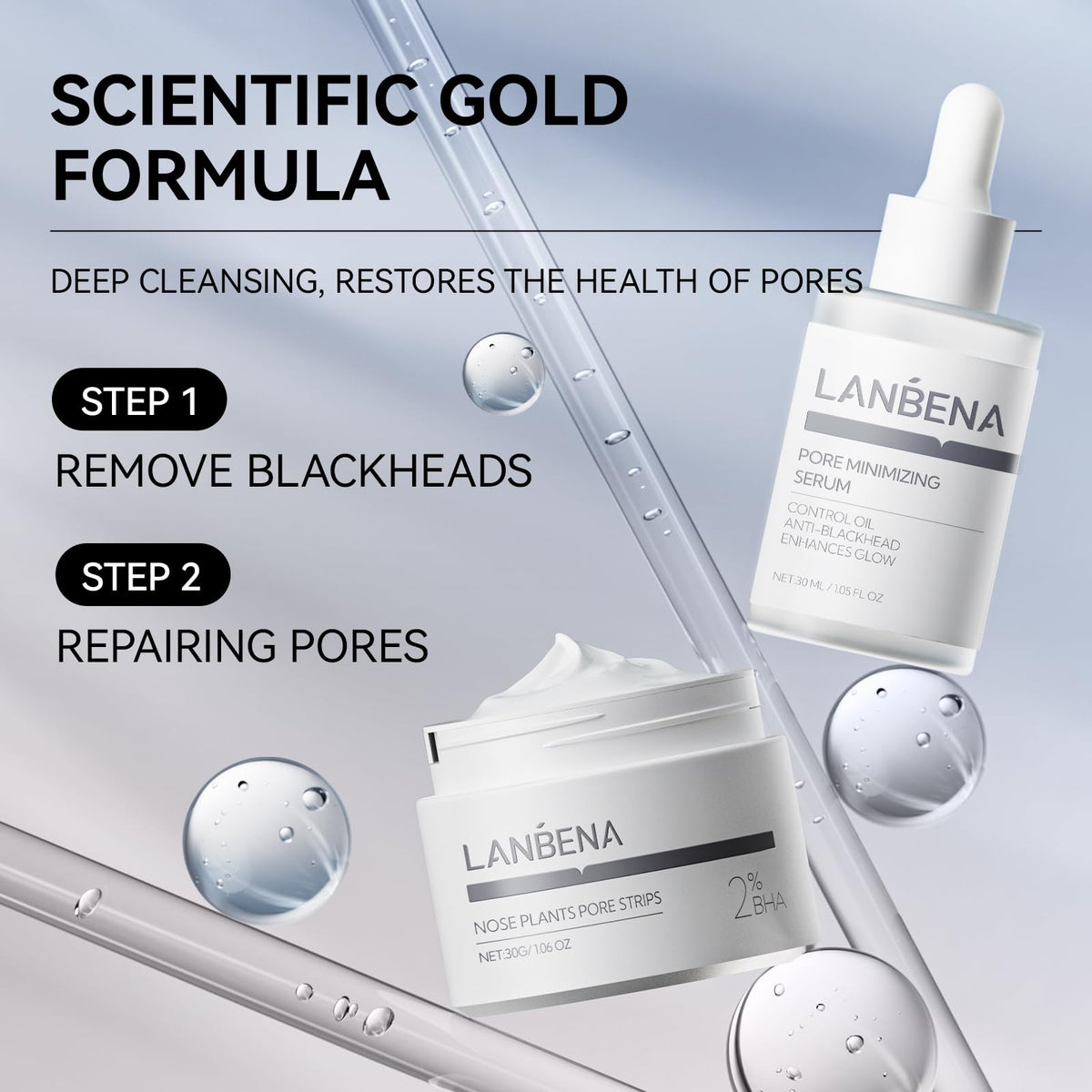 LANBENA removal papers fanned out illustrating tidy residue removal benefit