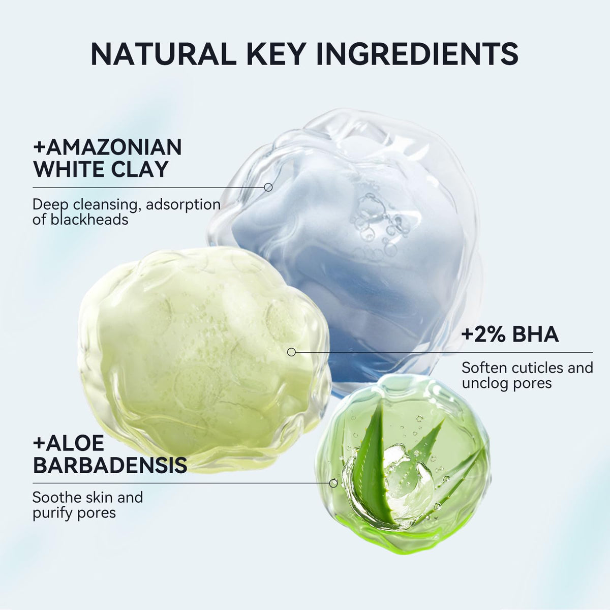 LANBENA rubber nose brush close-up cleans pores effectively