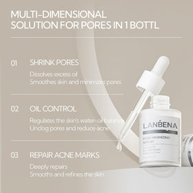 LANBENA products next to coin for scale, displays compact travel-friendly size
