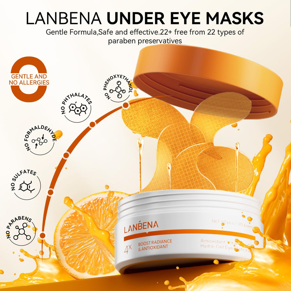 LANBENA patch scale in hand to show real size for accurate at-home use expectations
