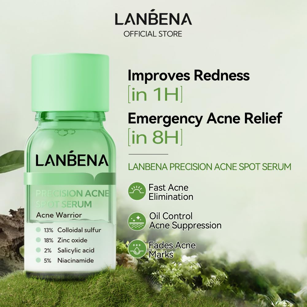 LANBENA tube with cap open demonstrating easy, controlled dispensing