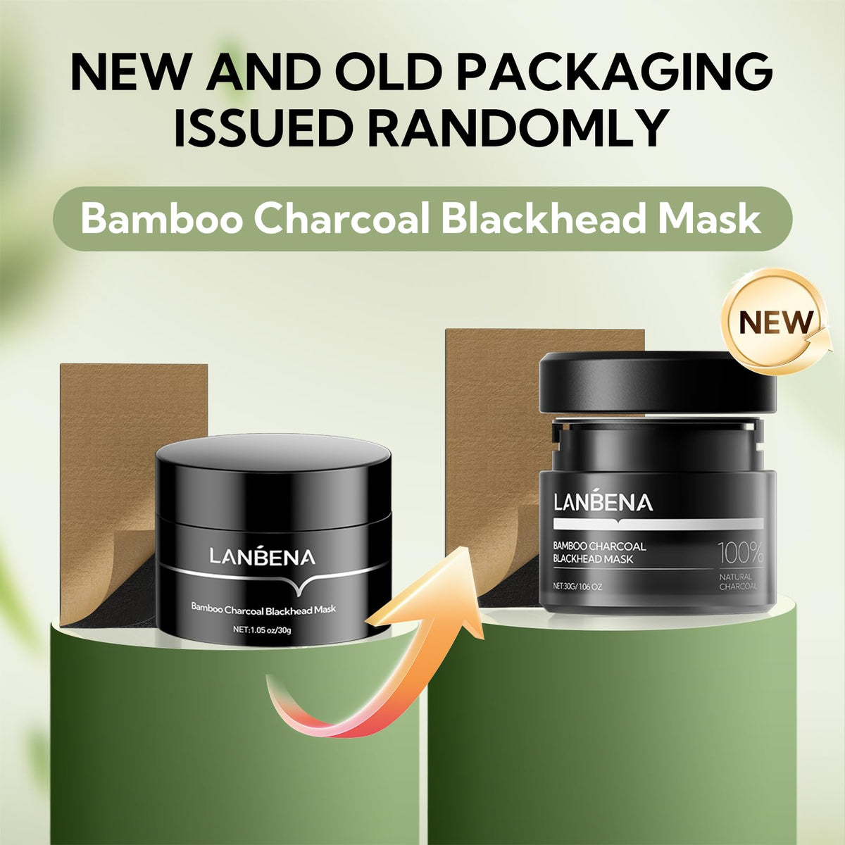 LANBENA thick charcoal gel texture close-up showing dense formula for stronger extraction