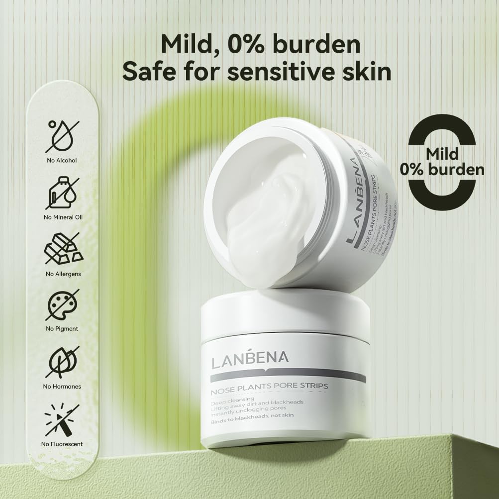 LANBENA tube close-up label highlighting active ingredients and instructions
