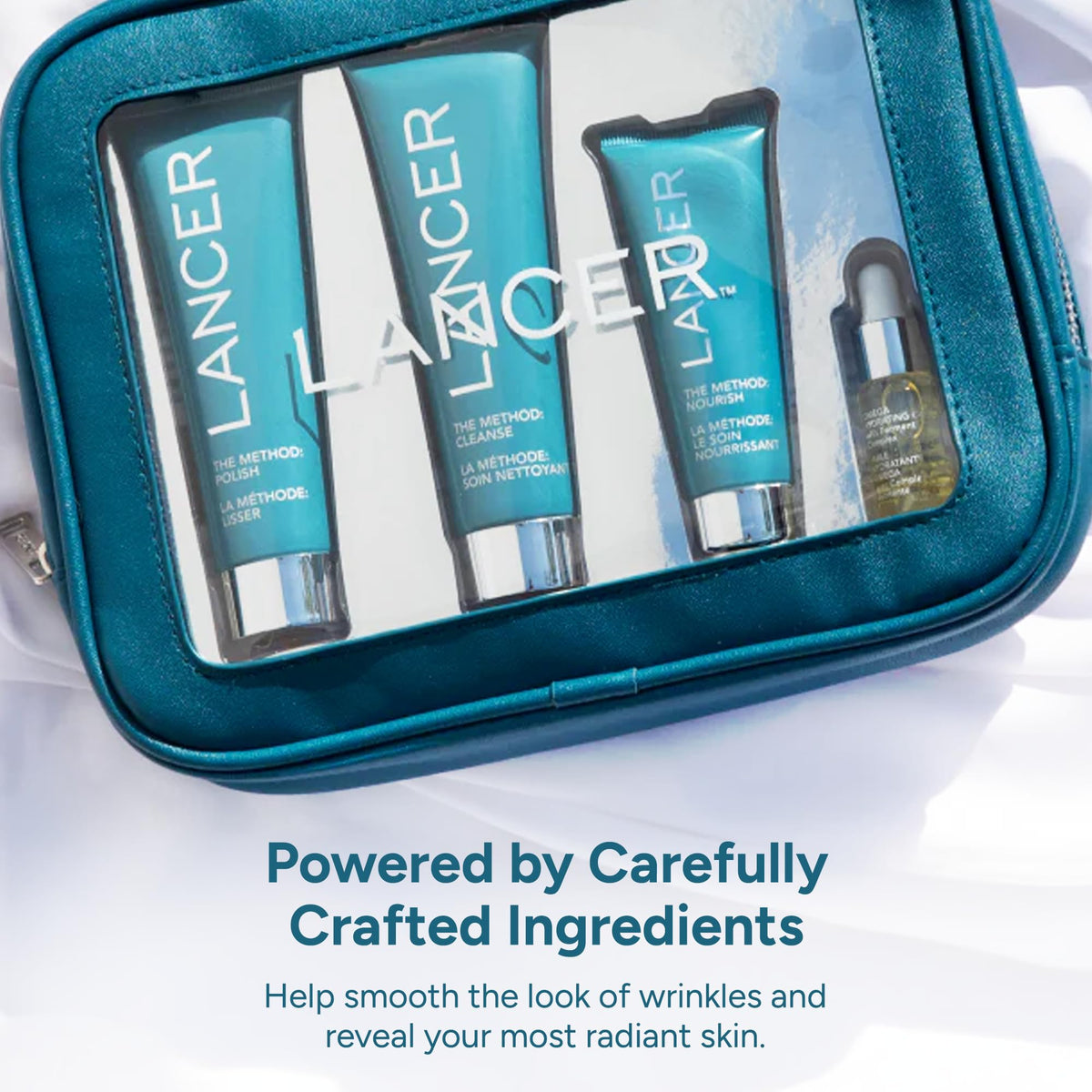Lancer lifestyle bathroom shelf display suggesting elegant everyday use