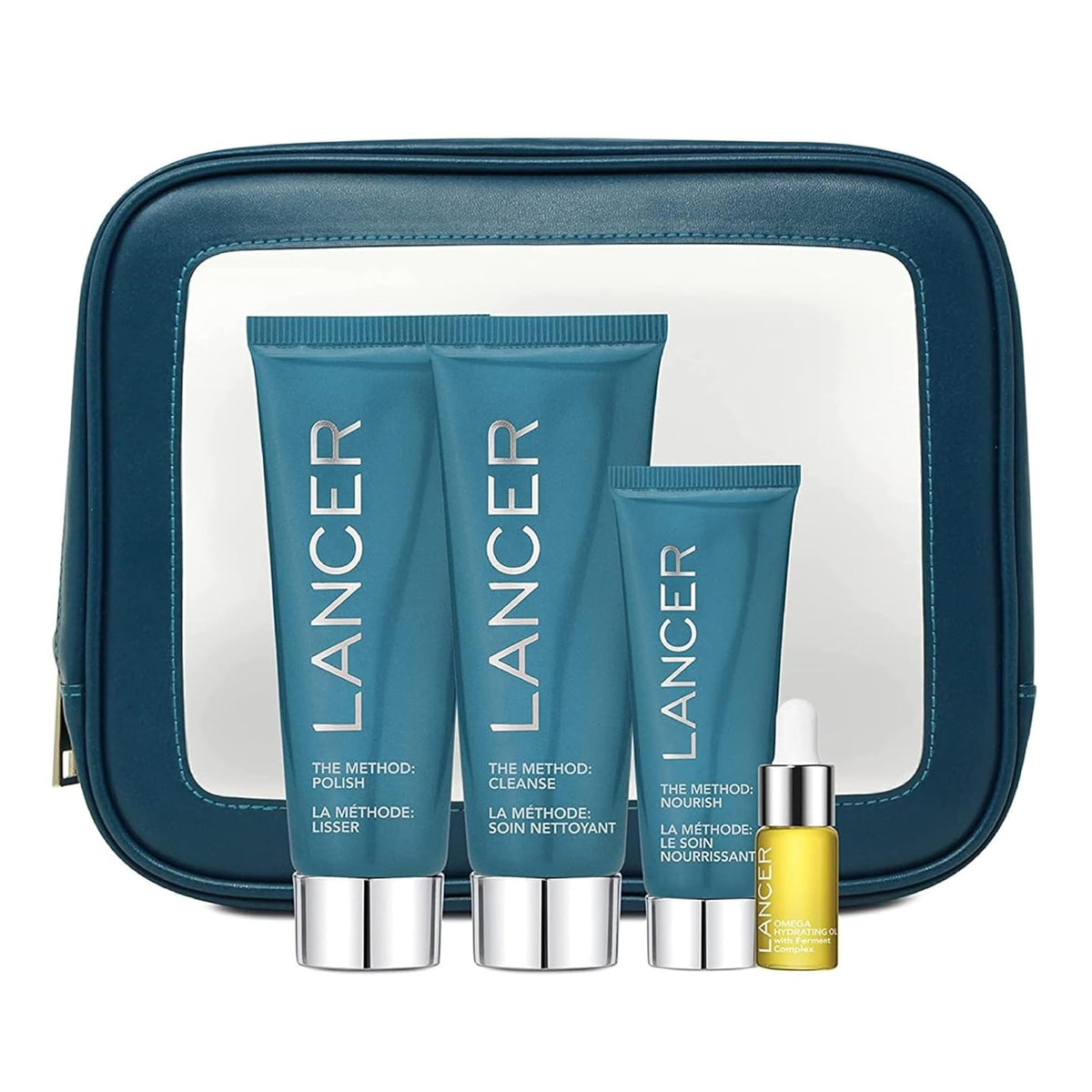 Lancer method intro kit front packaging shows complete three-step routine benefits