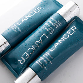 Lancer product on a vanity to portray daily skincare ritual and lifestyle compatibility