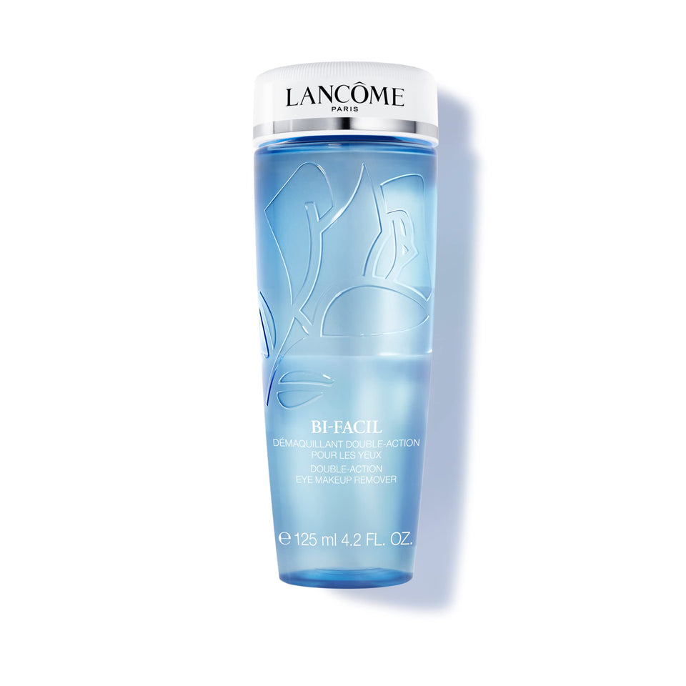 Lancôme front bottle shot showing sleek packaging and quick makeup removal