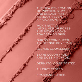 Lancôme powder texture close-up of silky finish demonstrating blendability and smooth application