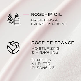 Lancôme cleanser beside a coin showing 4.2 fl oz scale for travel and routine