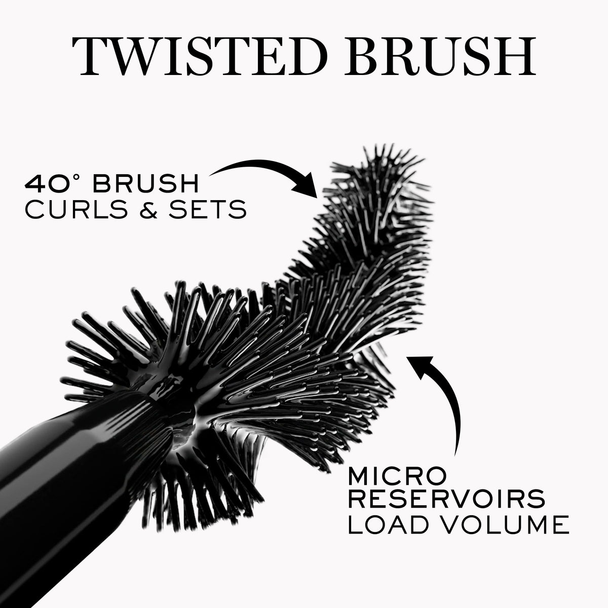 Lancôme before and after lashes demonstrating dramatic volume and curl