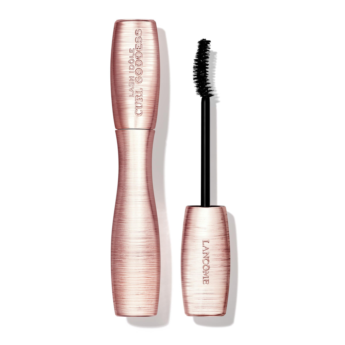 Lancôme front view of mascara tube showing sleek packaging and brand appeal