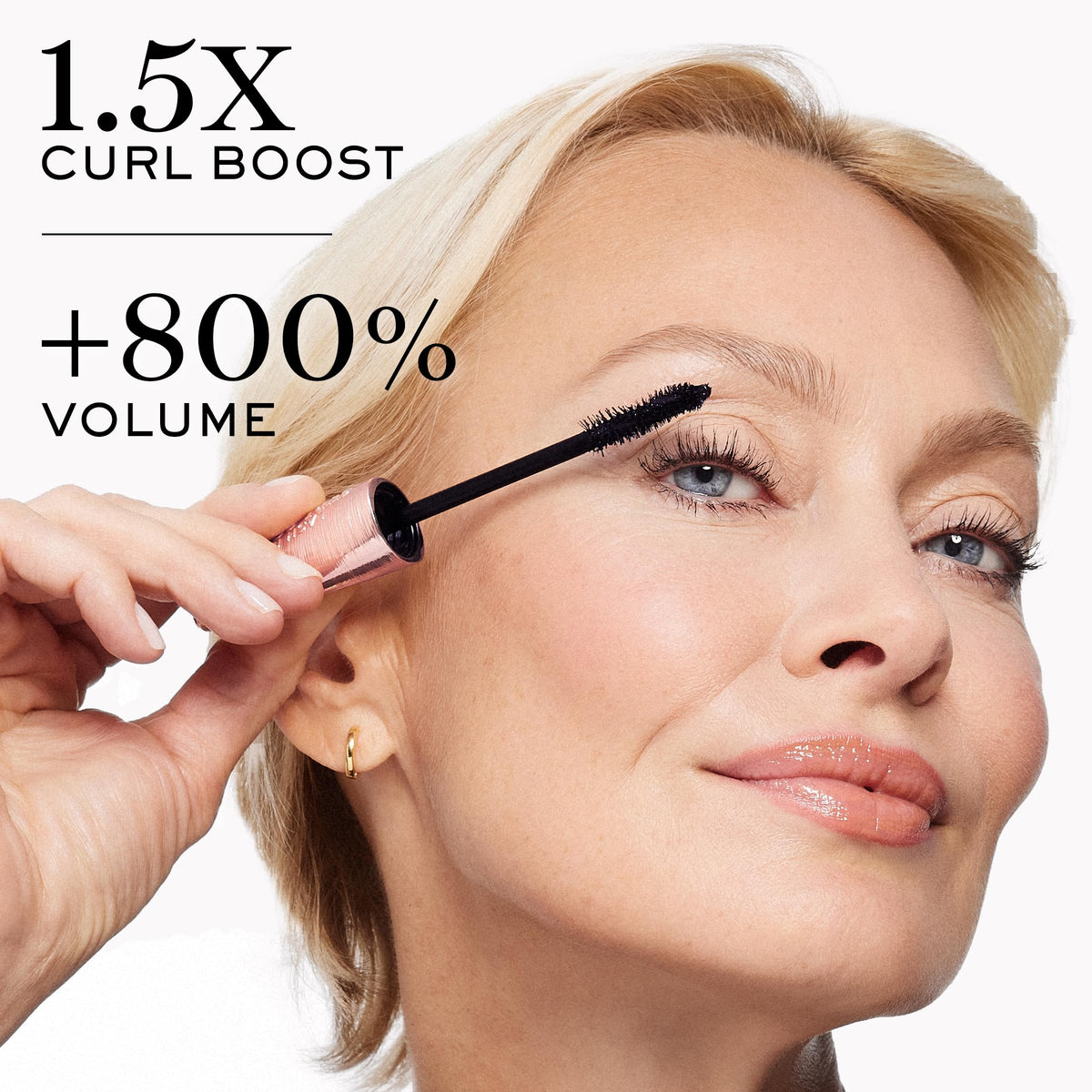 Lancôme swatch of mascara texture showing rich pigment and smooth buildability