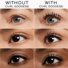 Lancôme wand pulled from tube highlighting brush and easy application benefit
