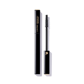 Lancôme mascara tube front view showing sleek packaging and brand benefit