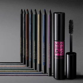 Lancôme pencil worn by model in lifestyle shot demonstrating all-day waterproof wear
