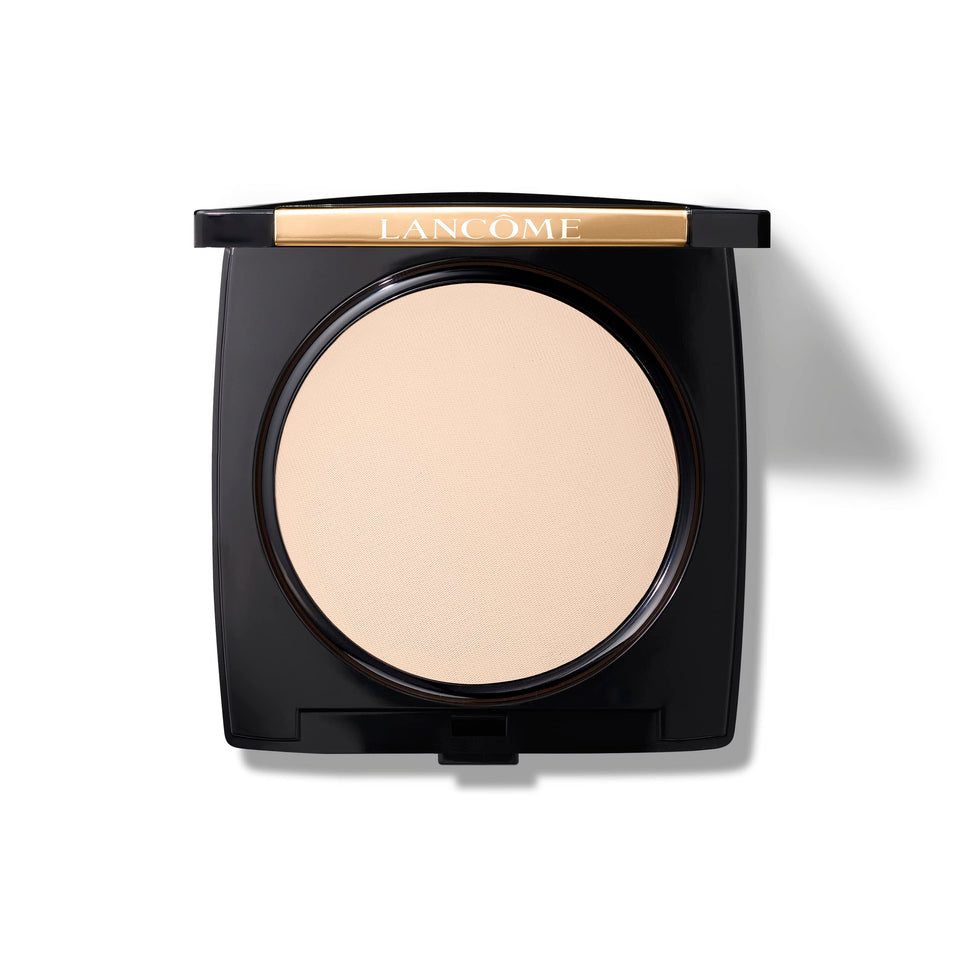 Lancôme compact front view showing sleek packaging and travel convenience