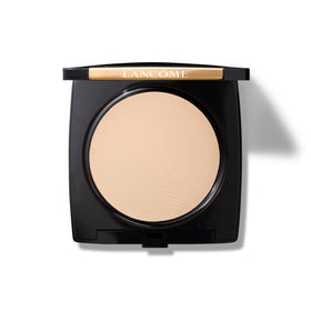 Lancôme compact front view showing sleek packaging and portability benefit