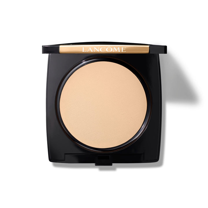 Lancôme compact front view showing sleek packaging and portable design
