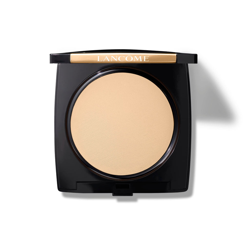 Lancôme front compact view showing sleek packaging and portability benefit