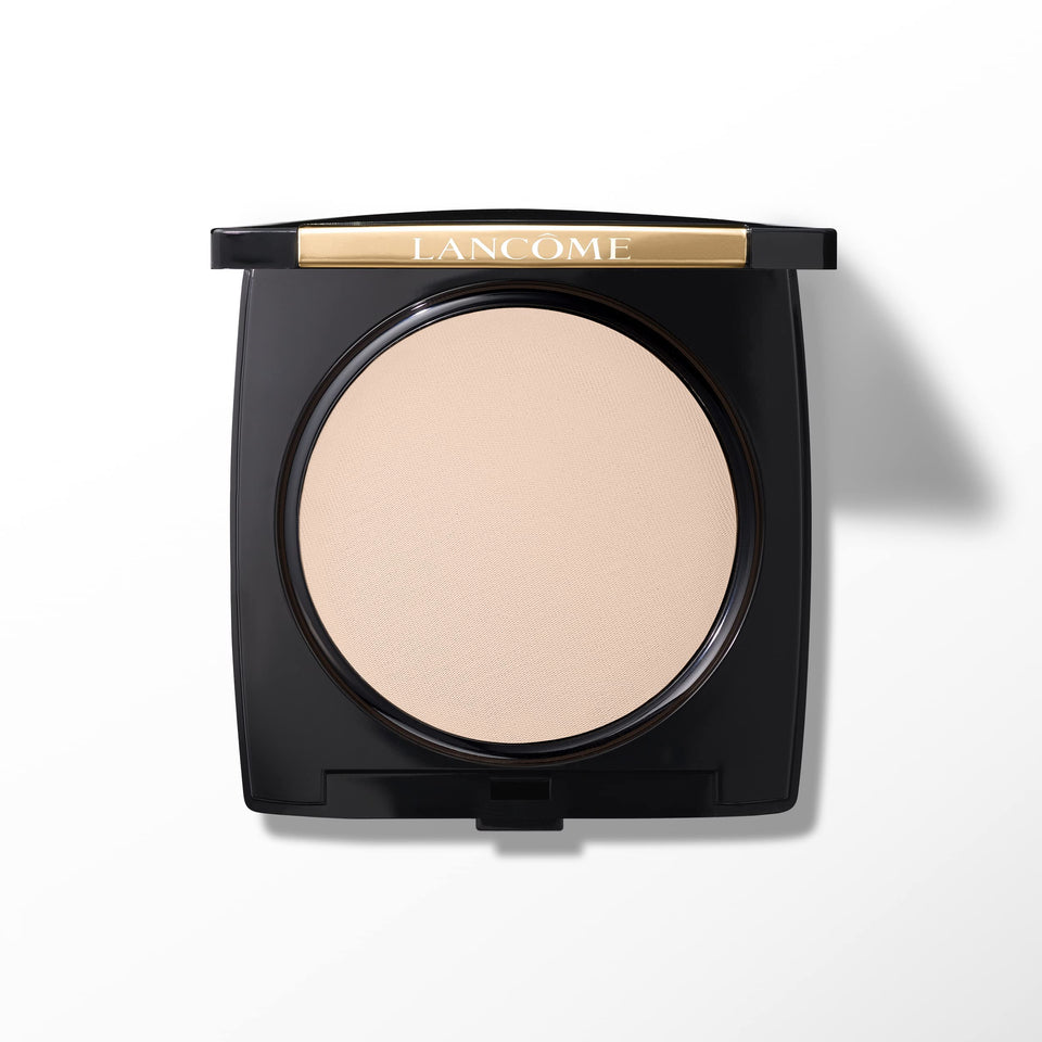 Lancôme compact front view showing sleek case and shade clarity benefit