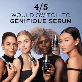 Lancôme Génifique label and ingredient panel emphasizing key actives