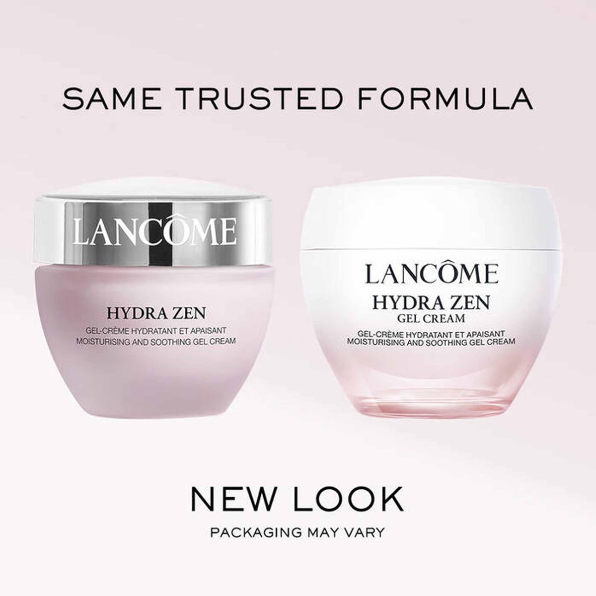 Lancôme jar on bathroom counter in morning routine showing layering under makeup benefit