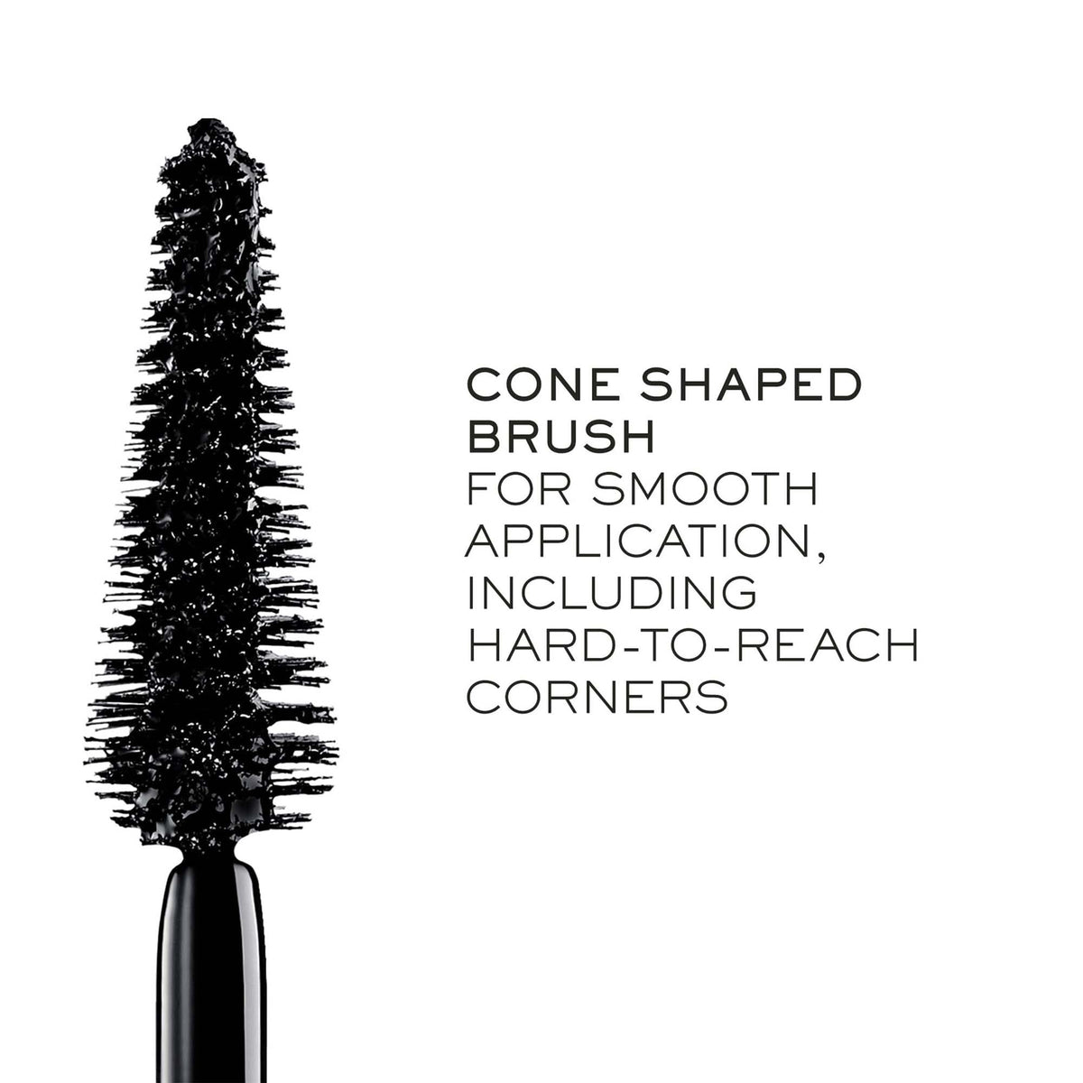 Lancôme before and after lashes showing lifted fanned-out effect benefit widened-eye appearance