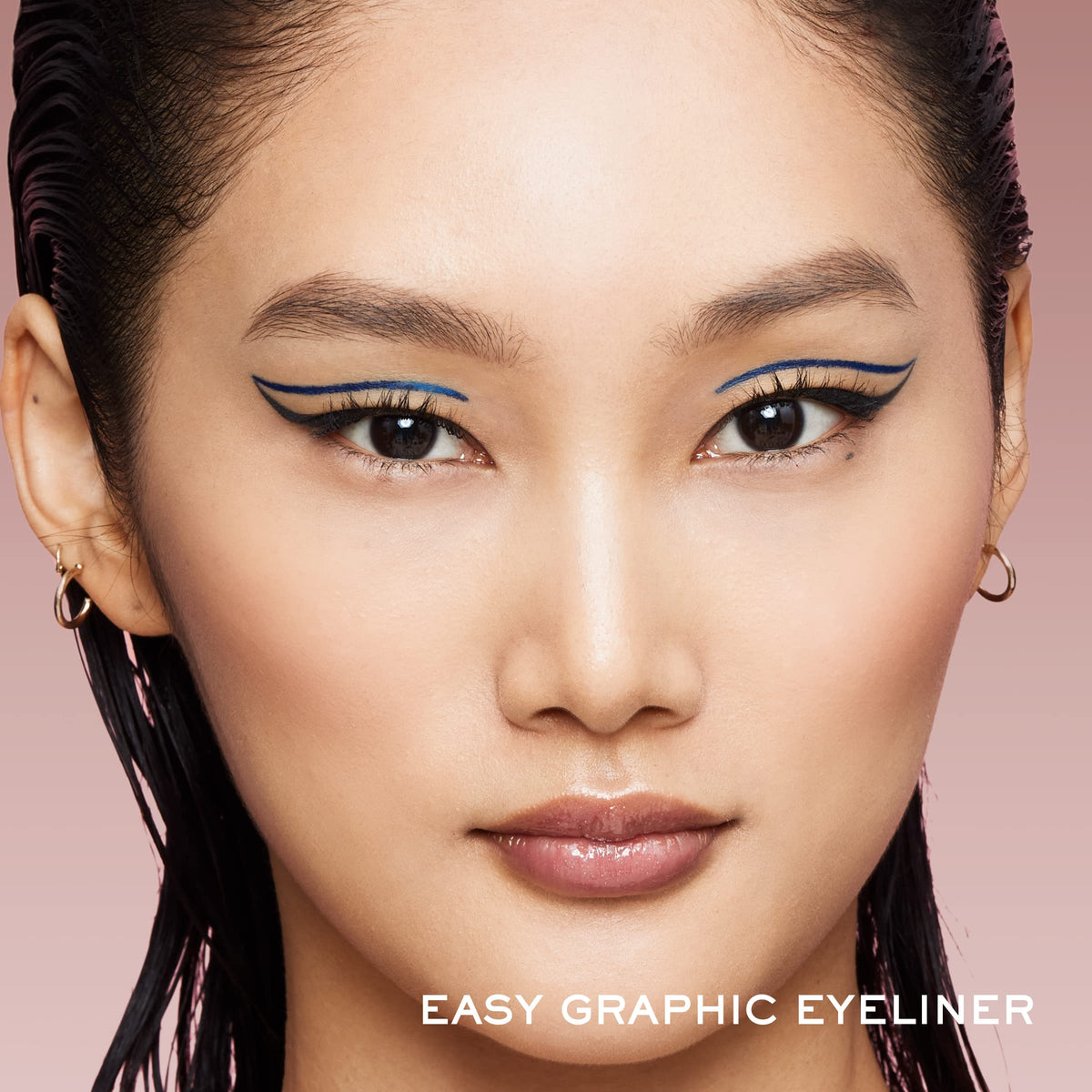 Lancôme Idôle Liner beside a coin showing compact size and travel-friendly convenience