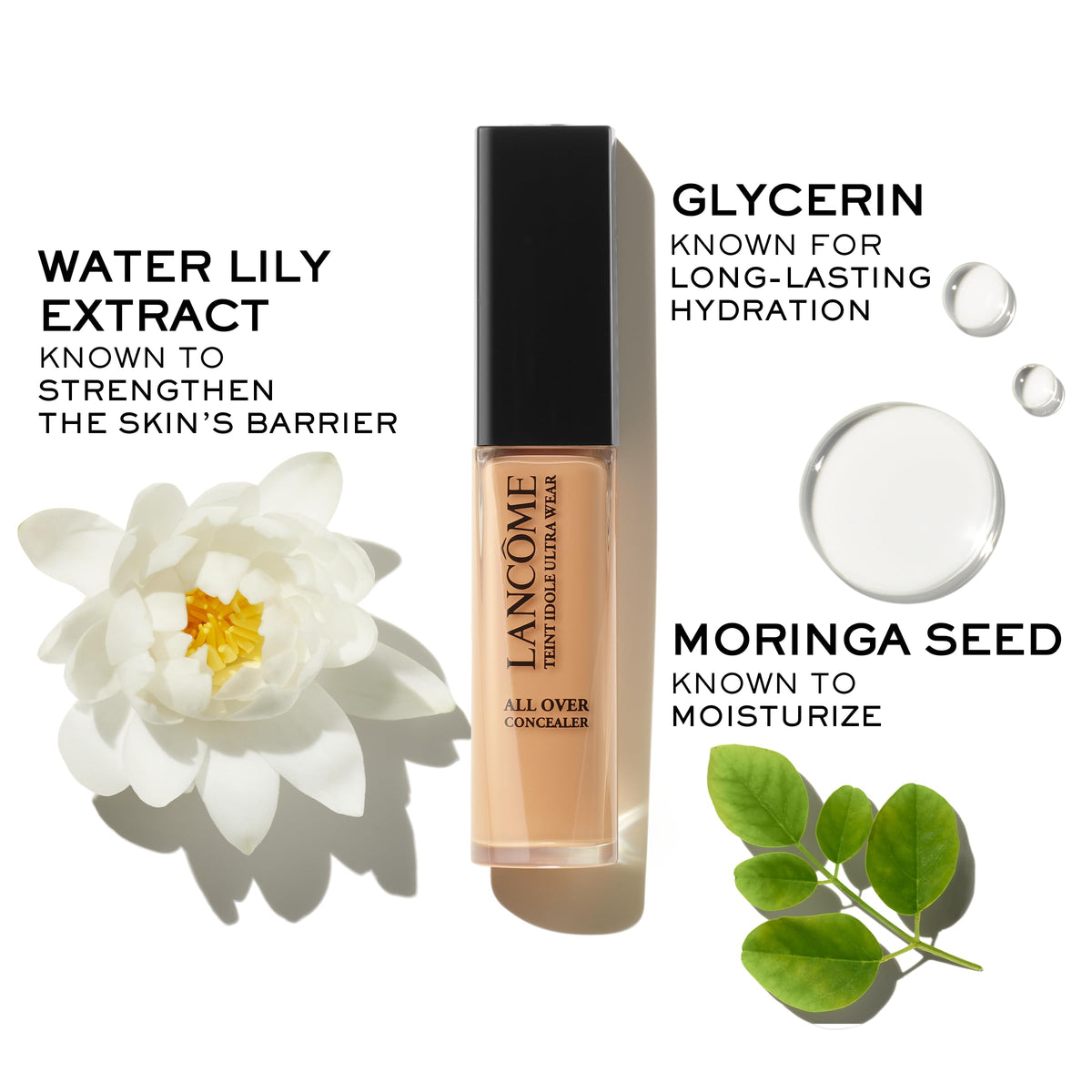 Lancôme concealer in hand for size comparison and travel-friendly convenience