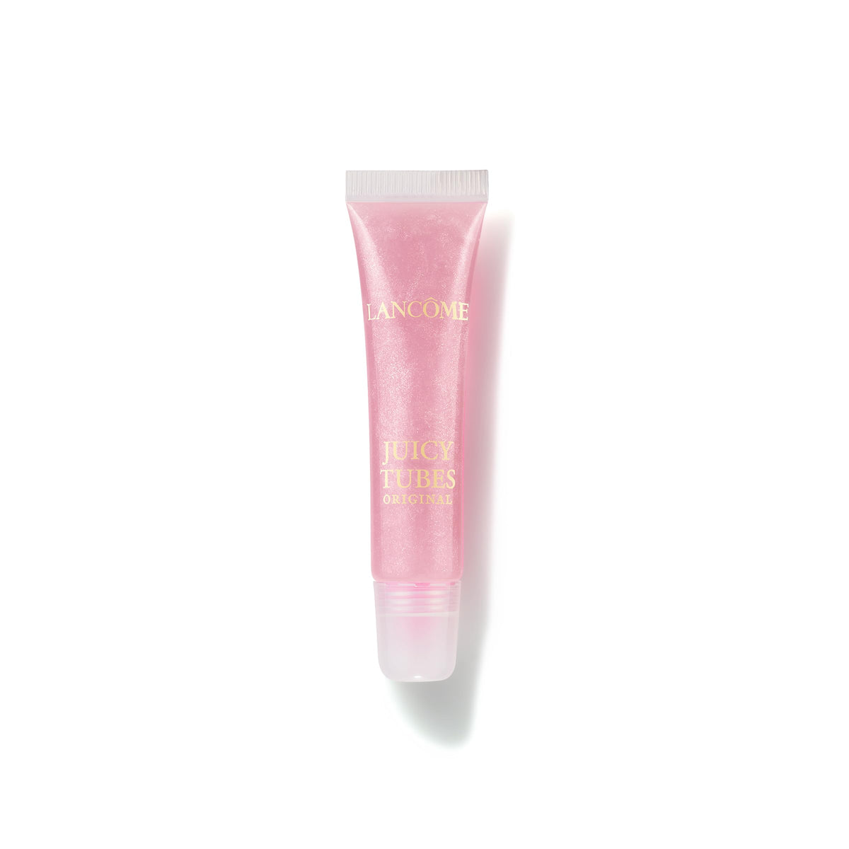 Lancôme Juicy Tubes front tube highlighting ultra-shiny finish and instant gloss