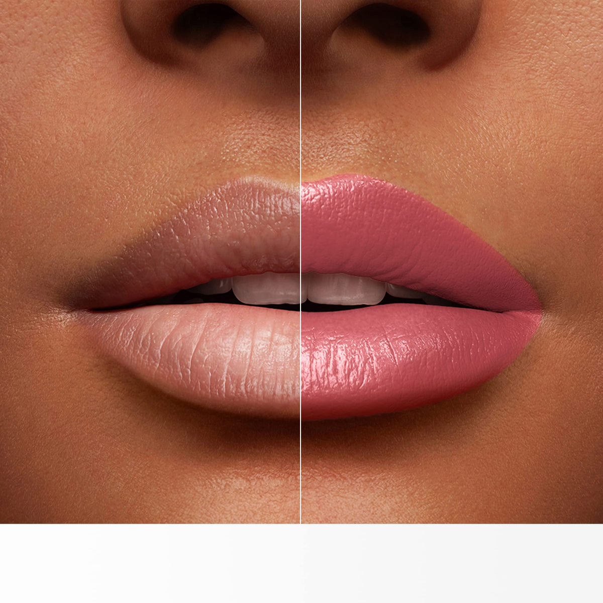 Lancôme lipstick held in hand for size comparison and travel-friendly benefit