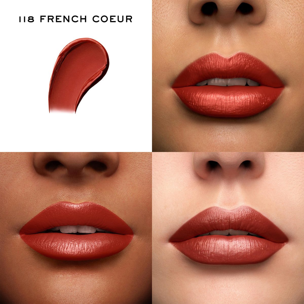 Lancôme lipstick bullet close-up showing smooth tip and precise application benefit